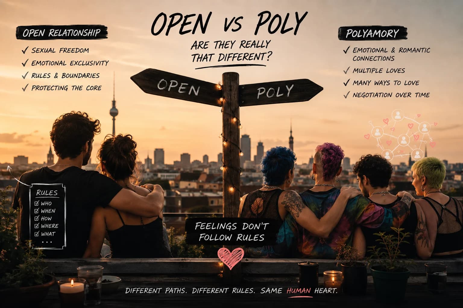 Open relationship vs Poly: Are They Really That Different?