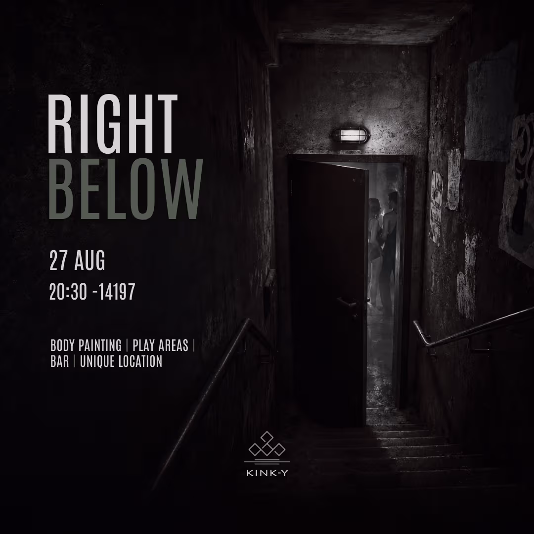 Right Below — Kink-Y's intimate sex-positive basement party in Berlin